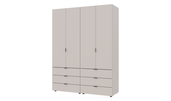 Wardrobe for clothes Gelar Doros Cashmere 2+2 chipboard