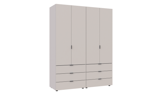 Wardrobe for clothes Gelar Doros Cashmere 2+2 chipboard