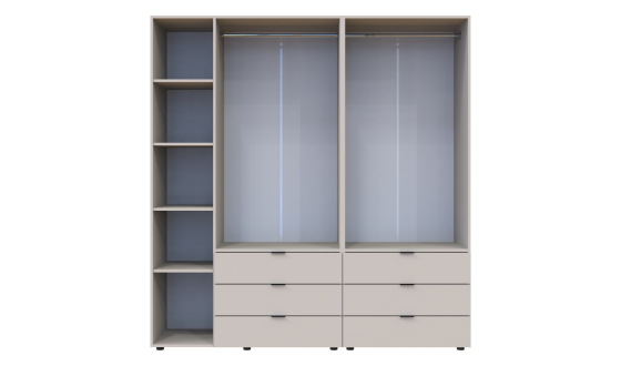Wardrobe for clothes Gelar Doros Cashmere 2+3 chipboard