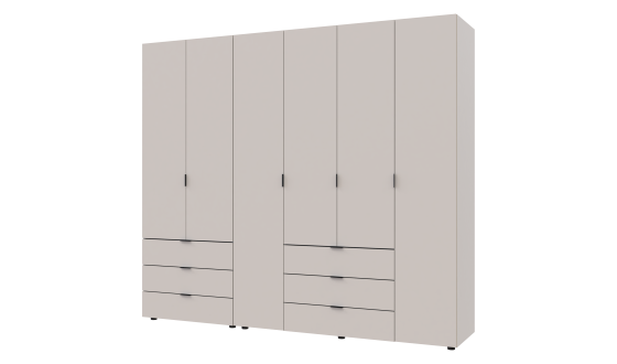 Wardrobe for clothes Gelar Doros Cashmere 2+4 chipboard