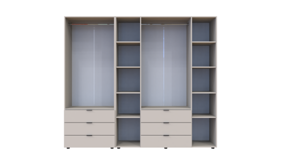 Wardrobe for clothes Gelar Doros Cashmere 2+4 chipboard