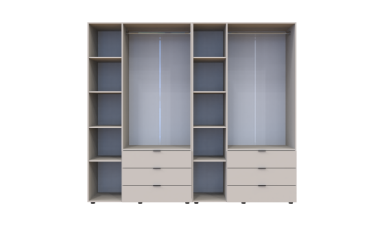 Wardrobe for clothes Gelar Doros Cashmere 3+3 chipboard