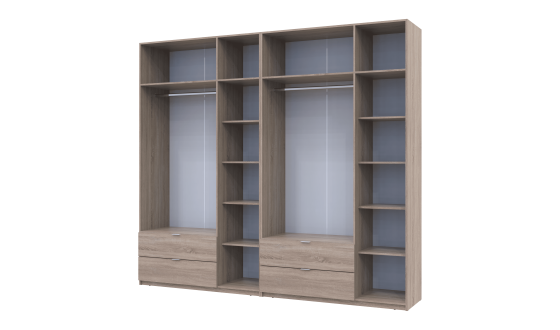 Set Lucas Oak Sonoma 3+3 chipboard 270x50x240 (42005115)