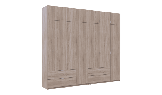 Set Lucas Oak Sonoma 3+3 chipboard 270x50x240 (42005115)