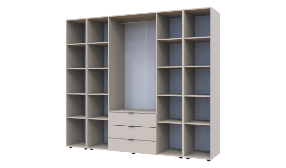Wardrobe for clothes Gelar Doros Cashmere 4 chipboard with a shelf