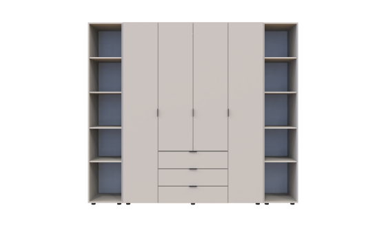Wardrobe for clothes Gelar Doros Cashmere 4 chipboard with a shelf