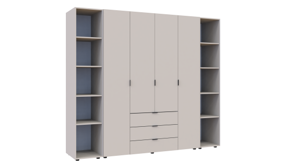 Wardrobe for clothes Gelar Doros Cashmere 4 chipboard with a shelf