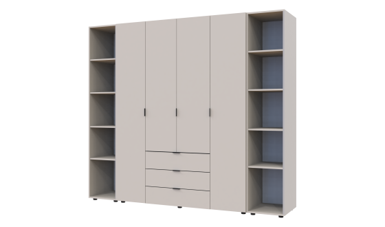 Wardrobe for clothes Gelar Doros Cashmere 4 chipboard with a shelf