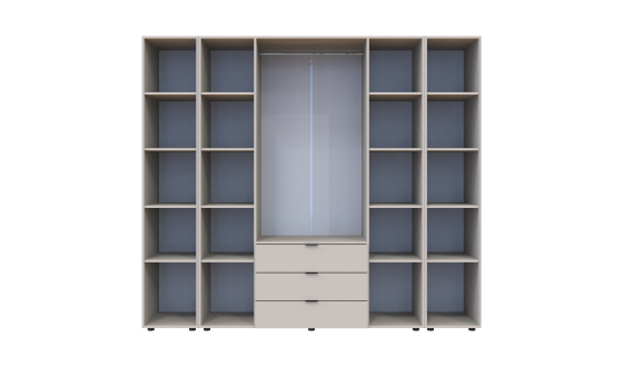 Wardrobe for clothes Gelar Doros Cashmere 4 chipboard with a shelf