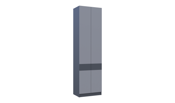 Wardrobe for clothes Sola Graphite/Gray chipboard 60x40x215 (44900341)
