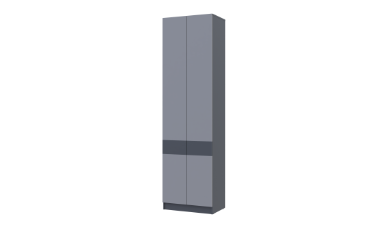 Wardrobe for clothes Sola Graphite/Gray chipboard 60x40x215 (44900341)