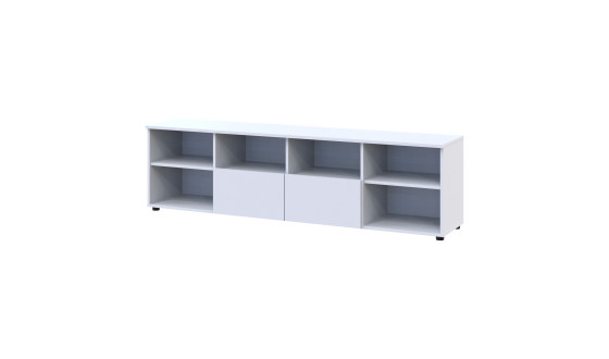 Chest of drawers Ron 4 2 fronts 2 drawers White 180x38x50