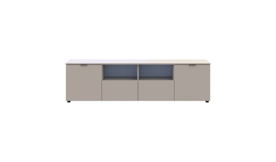 Chest of drawers Ron 4 2 facades 2 drawers Cashmere 180x38x50