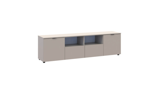 Chest of drawers Ron 4 2 facades 2 drawers Cashmere 180x38x50