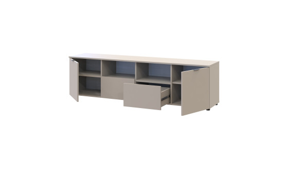 Chest of drawers Ron 4 2 facades 2 drawers Cashmere 180x38x50
