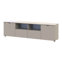 Chest of drawers Ron 4 2 facades 2 drawers Cashmere 180x38x50