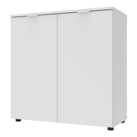 Chest of drawers Ron 3 2 fronts White 80x38x81 Chest of drawers Ron 3 2 fronts White 80x38x81