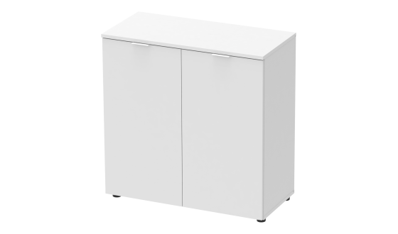 Chest of drawers Ron 3 2 fronts White 80x38x81