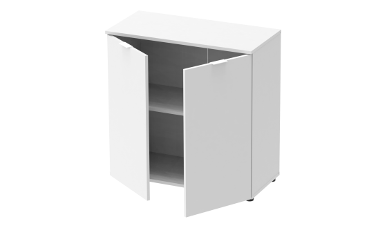 Chest of drawers Ron 3 2 fronts White 80x38x81