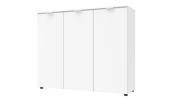 Chest of drawers Ron 6 3 facades White 120x38x100