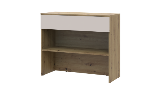 Shoe cabinet Split Oak Artisan / Cashmere chipboard 94x39x80