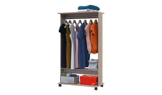 Wardrobe rack D2 Sonoma oak 85x41.6x150