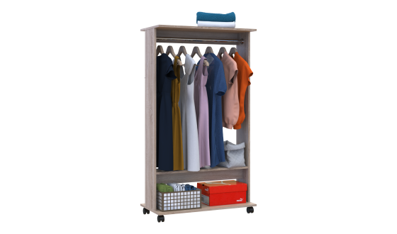 Wardrobe rack D2 Sonoma oak 85x41.6x150