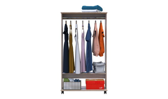 Wardrobe rack D2 Sonoma oak 85x41.6x150