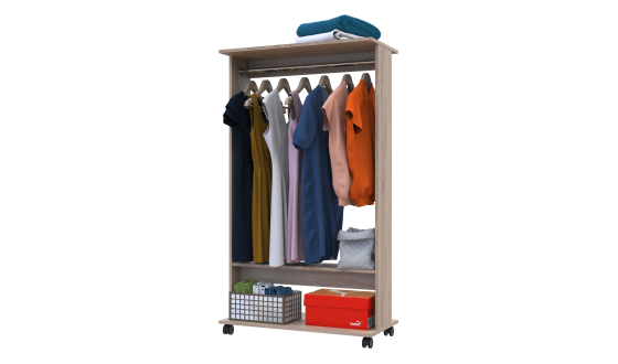 Wardrobe rack D2 Sonoma oak 85x41.6x150