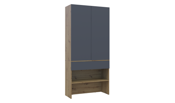 Entrance hall Split Oak Artisan / Graphite chipboard 94x39x200