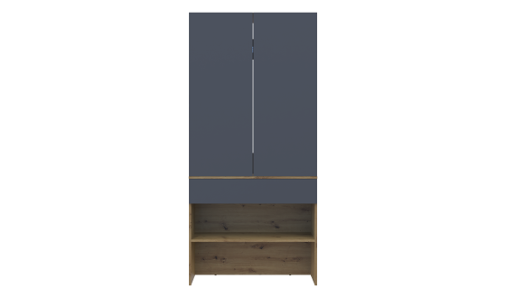 Entrance hall Split Oak Artisan / Graphite chipboard 94x39x200