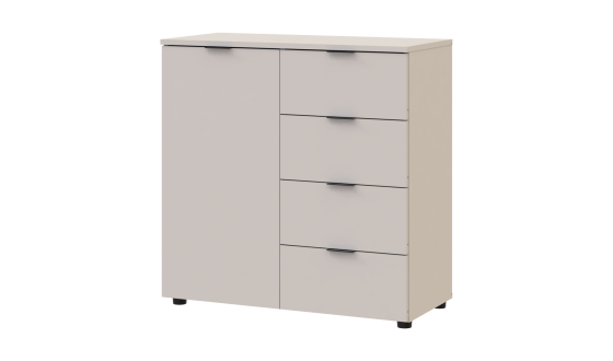 Chest of drawers Ron 1 1 facade 4 drawers Cashmere 80x38x81