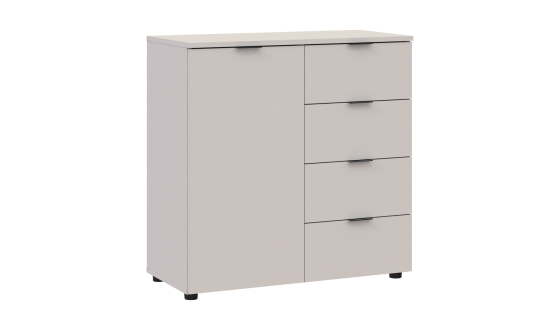 Chest of drawers Ron 1 1 facade 4 drawers Cashmere 80x38x81