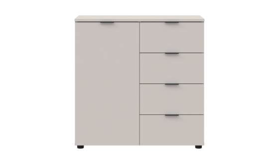 Chest of drawers Ron 1 1 facade 4 drawers Cashmere 80x38x81