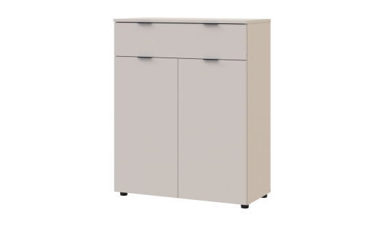 Chest of drawers Ron 2 2 facades 1 drawer Cashmere 80x38x100