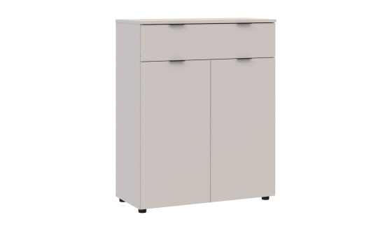Chest of drawers Ron 2 2 facades 1 drawer Cashmere 80x38x100