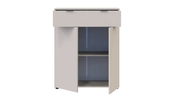 Chest of drawers Ron 2 2 facades 1 drawer Cashmere 80x38x100