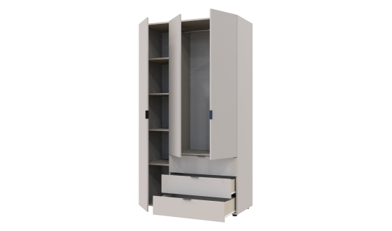 Wardrobe for clothes Gelar Doros Cashmere 3 chipboard