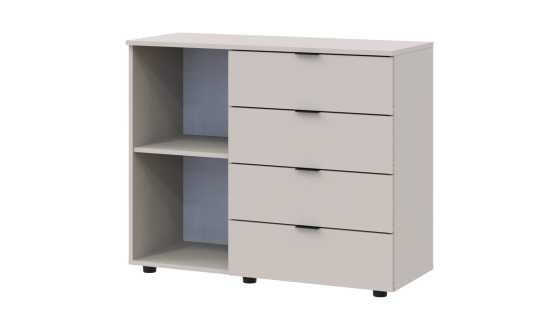 Chest of drawers GS1 100x40x81.2 Cashmere