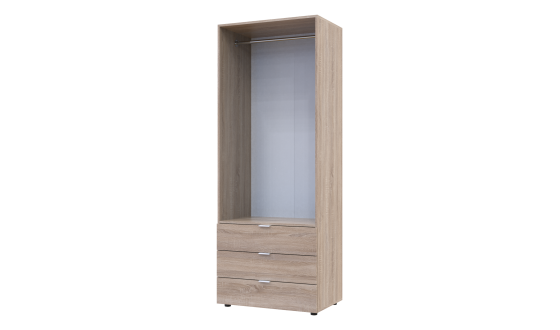 Wardrobe for clothes Gelar Doros Oak Sonoma 2 chipboard