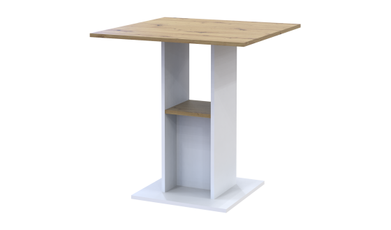 Dining table Coad White / Artisan oak
