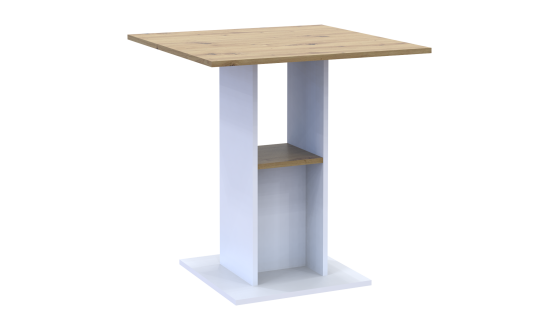 Dining table Coad White / Artisan oak