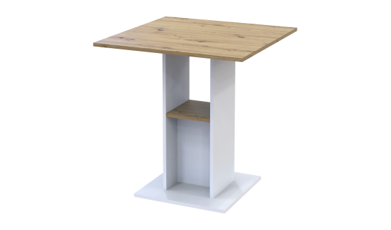 Dining table Coad White / Artisan oak