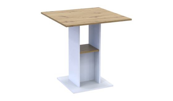 Dining table Coad White / Artisan oak