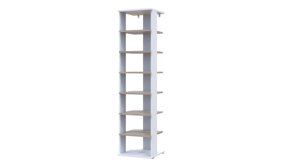 Doros shoe rack Paolo White / Sonoma Oak