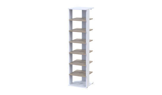 Doros shoe rack Paolo White / Sonoma Oak