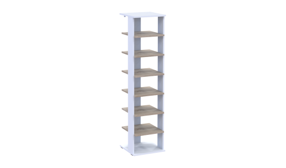 Doros shoe rack Paolo White / Sonoma Oak