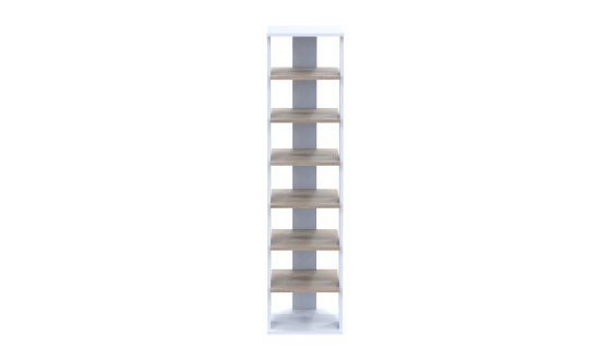 Doros shoe rack Paolo White / Sonoma Oak