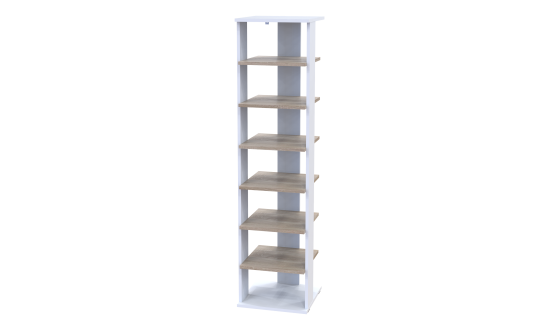 Doros shoe rack Paolo White / Sonoma Oak