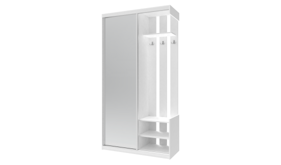 Entrance hall City One Door 110x45x210 White 